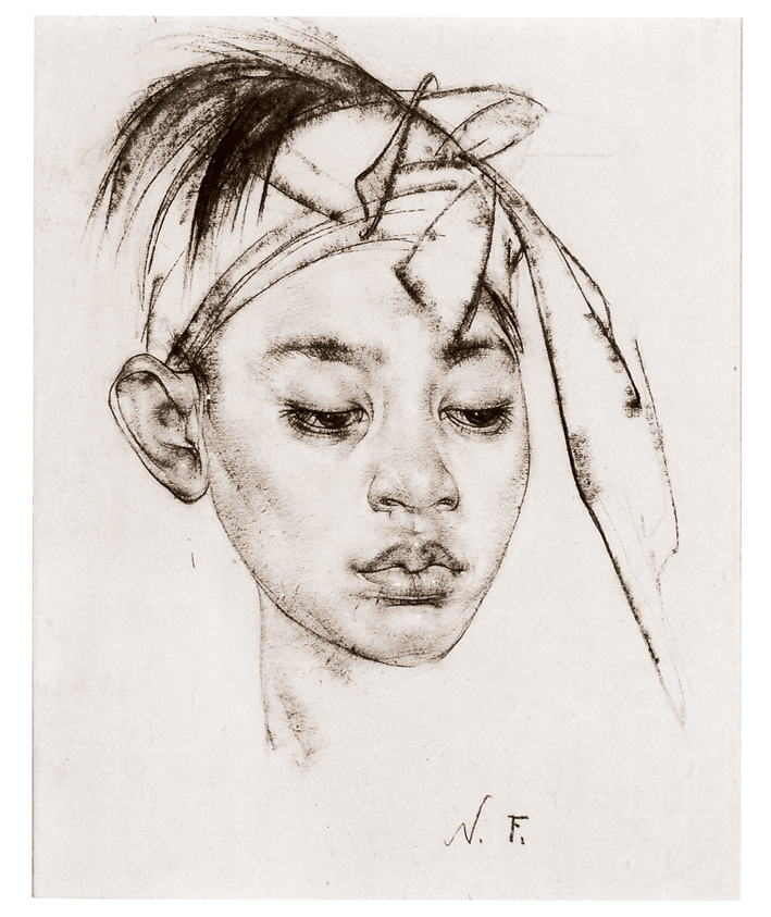  Nicolai Ivanovich Fechin —— 戴头巾的巴厘岛男孩